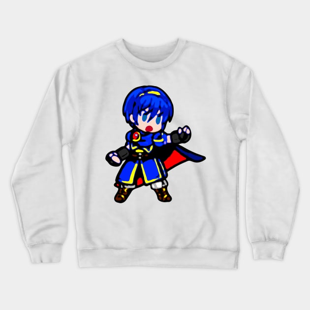 Marth (Fire Emblem Shadow Dragon) Crewneck Sweatshirt by hidexmian